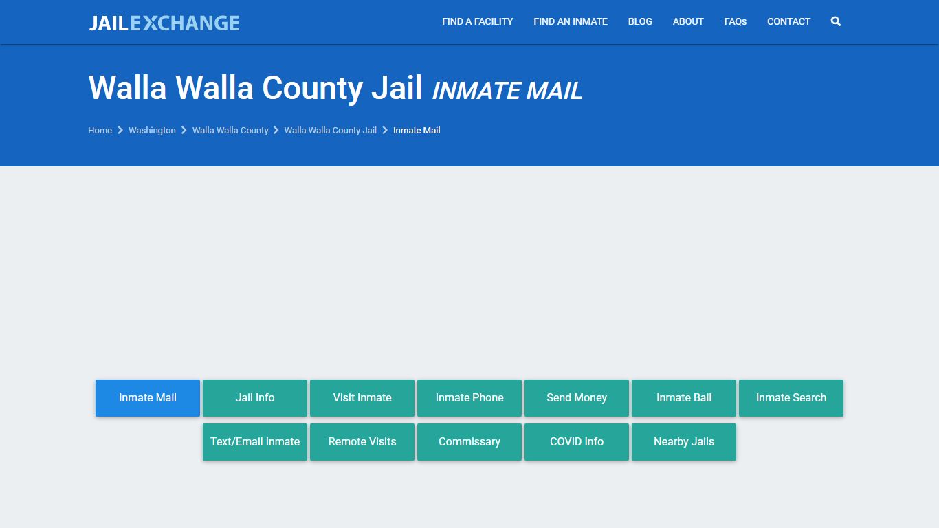 Walla Walla County Jail Inmate Mail Policies | Walla Walla,,